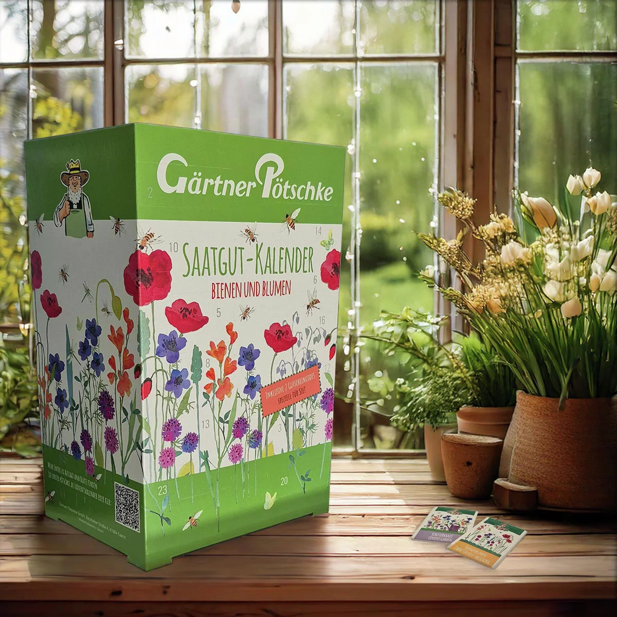 Saatgut-Adventskalender Bienen und Blumen Saatgut-Adventskalender Bienen und Blumen
