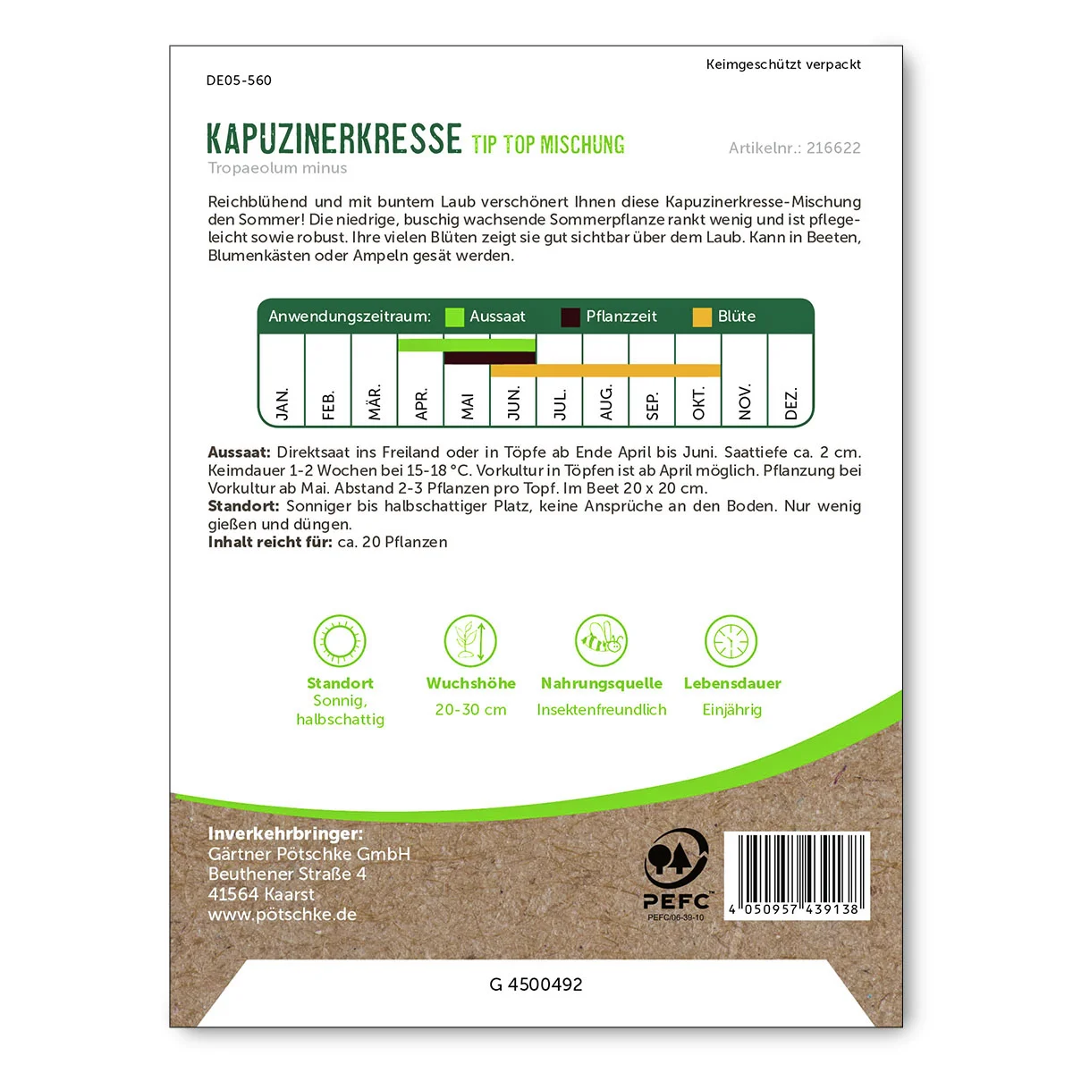 Kapuzinerkressensamen Mischung