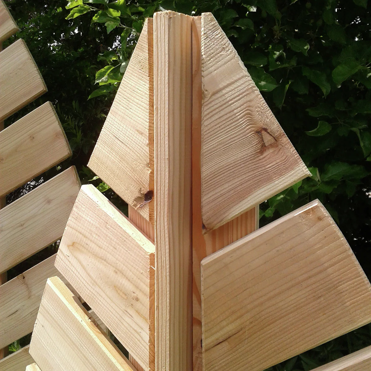 Rankgitter Blatt Folium, 142x57 cm, Lärchenholz, natur