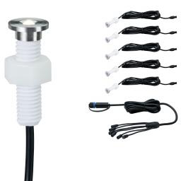LED Bodeneinbauleuchte Plug & Shine 5er Erweiterungsset MicroPen II 
