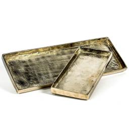Stilvolles Tablett, 32x15x3 cm, gold 