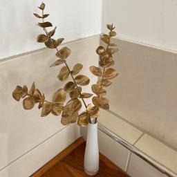 Kunstpflanze Eukalyptuszweig, gold 