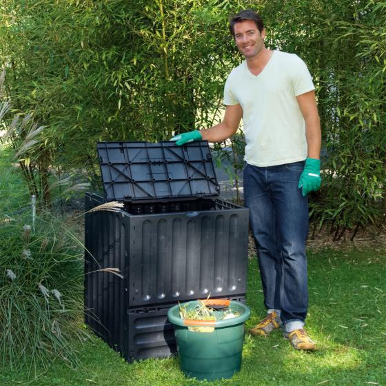 Komposter Eco-King, 600 l, schwarz
