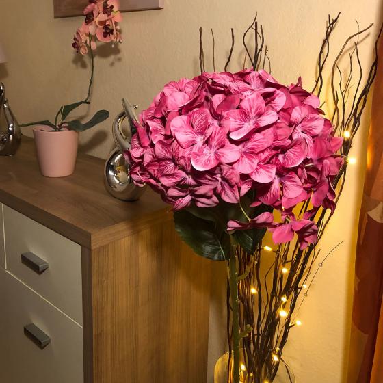 Kunstpflanze Hortensie Gigant, pink
