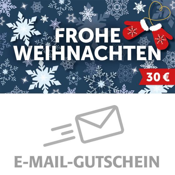 30,- Euro Online-Geschenk-Gutschein FROHE WEIHNACHTEN
