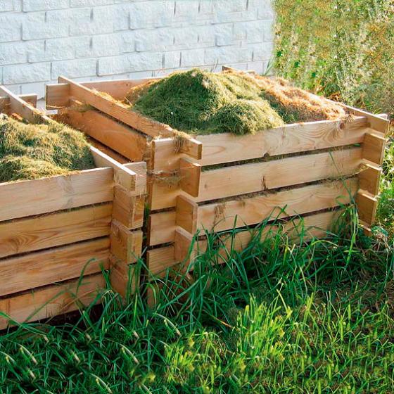 Holz Komposter, kesseldruckimprägniert, ca. 100x100 cm, 480 Liter
