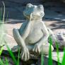 Gartenfigur Mauerhocker Frosch | #1
