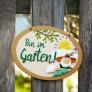 Gartenschild "Bin im Garten" | #1