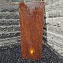 Wasserwand Husum klein Cortenstahl x, mit Zubehör & Becken, 130x45x6cm | #1