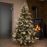 Künstlicher Weihnachtsbaum Fichte, Schneeoptik, mit Beleuchtung, 150 cm | #1