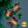 Wanddeko Solarleuchte Schmetterling | #1