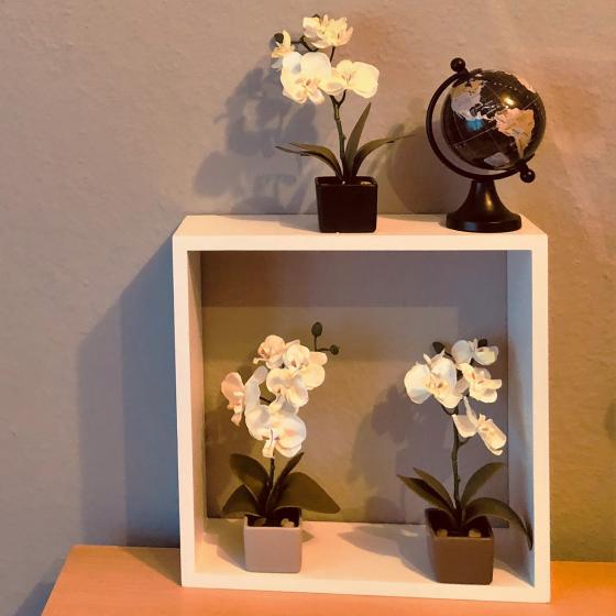 Kunstpflanze Orchideen im Keramiktopf, 3er-Set
| #2