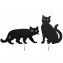 Katzen mit Vogelschreckwirkung, 2er-Set, schwarz | #2