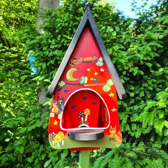 Vogelhaus mit Silo Tiere des Waldes, rot
| #4