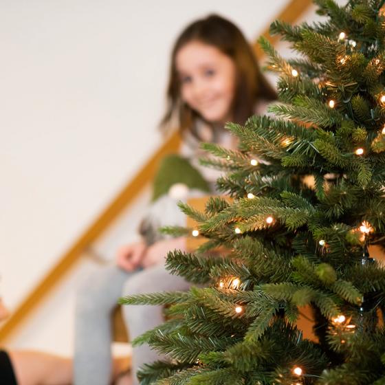 Künstlicher Weihnachtsbaum Tanne mit Lichterkette, 228 cm
| #4