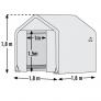 Folien-Gewächshaus 3,24m² mit Sturmanker | #6