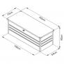 Auflagenbox Mega XXL, mit Bodenplatte, abschließbar, Volumen 600 Liter | #7
