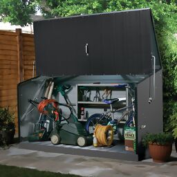 Design Aufbewahrungsbox Storeguard, PVC-beschichtet, verzinkter Stahl, ca. 196 x 89 113 cm 