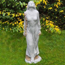 Gartenfigur Rosenmädchen Desirée gold 