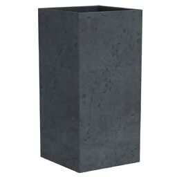 Pflanzkübel C-Cube High, 38x38x54 cm, Stony Black 