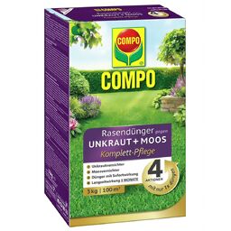 COMPO Rasendünger gegen Unkraut + Moos, 3 kg 