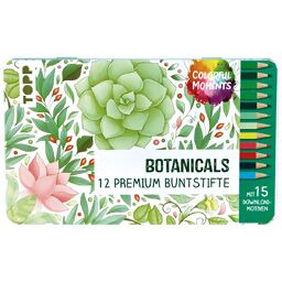 Colorful Moments Designdose mit Buntstiften - Botanicals 