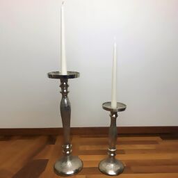 Kerzenleuchter, 11x11x36 cm, silber 