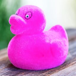 Deko-Ente Rubby, pink 