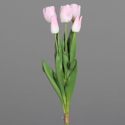 Kunstpflanze Tulpenbund 5er Set, rosé 