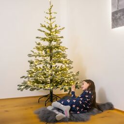 Künstlicher Weihnachtsbaum Kiefer mit Lichterkette, 180 cm 