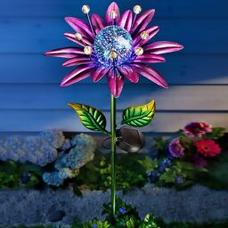 Solar Gartenstecker Flower Emotion, lila 