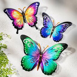 Wanddeko "Schmetterling" 3er-Set 