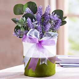 Kunstpflanze Lavendel im Topf 