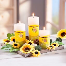 Kerzenset "Sonnenblumen" 