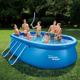 QuickUp-Pool oval, 457x305x107 cm 