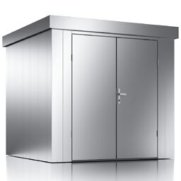 Metall-Gerätehaus L, 226x226 cm, silber 