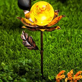 Solar-Gartenstecker Blume, 2er-Set 