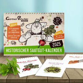 Einpflanzbarer Kalender - Historischer Saatgut-Kalender 