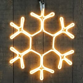 Premium-Neon-LED-Schneeflocke, 51 cm 