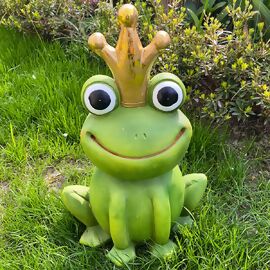 Frosch König funny smile, grün, 29x21x43 cm 