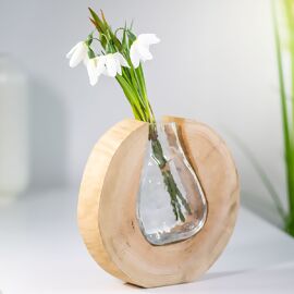 Kunstpflanze Schneeglöckchenbund weiß 