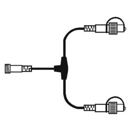 LED Lichtsystem T-Verteiler, 38x17 cm, schwarz 