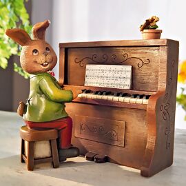 Spieluhr Piano Hase, 2-teilig 