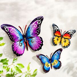 Wanddeko Schmetterlinge, 3er Set 