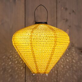 Solar-Lampion, gelb, 33 x 29 cm 