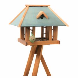 Vogelhaus Grünfink mit Ständer 