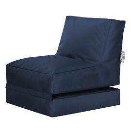 Sitzsack Twist SCUBA, jeansblau, 90 x 70 x 80 cm 
