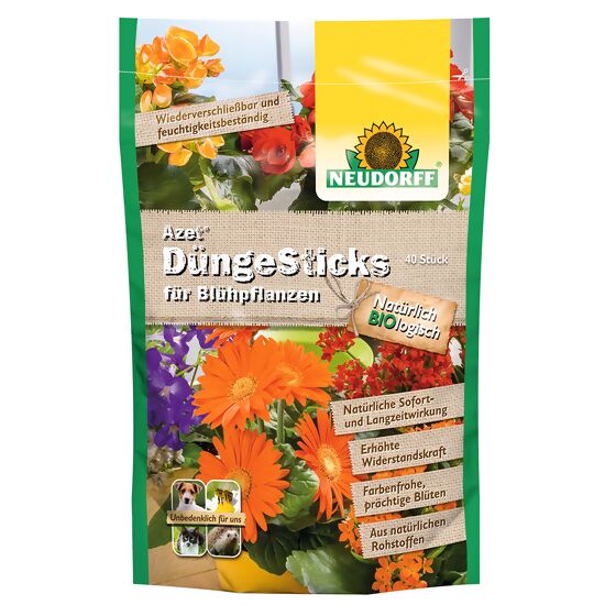 Azet® DüngeSticks für Blühpflanzen, 40 Stück