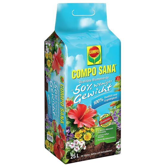 Compo Sana® Qualitäts-Blumenerde, 25 Liter