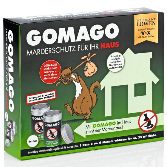 Marderschutz Gomago für Ihr Haus, 2er-Set, 140 g